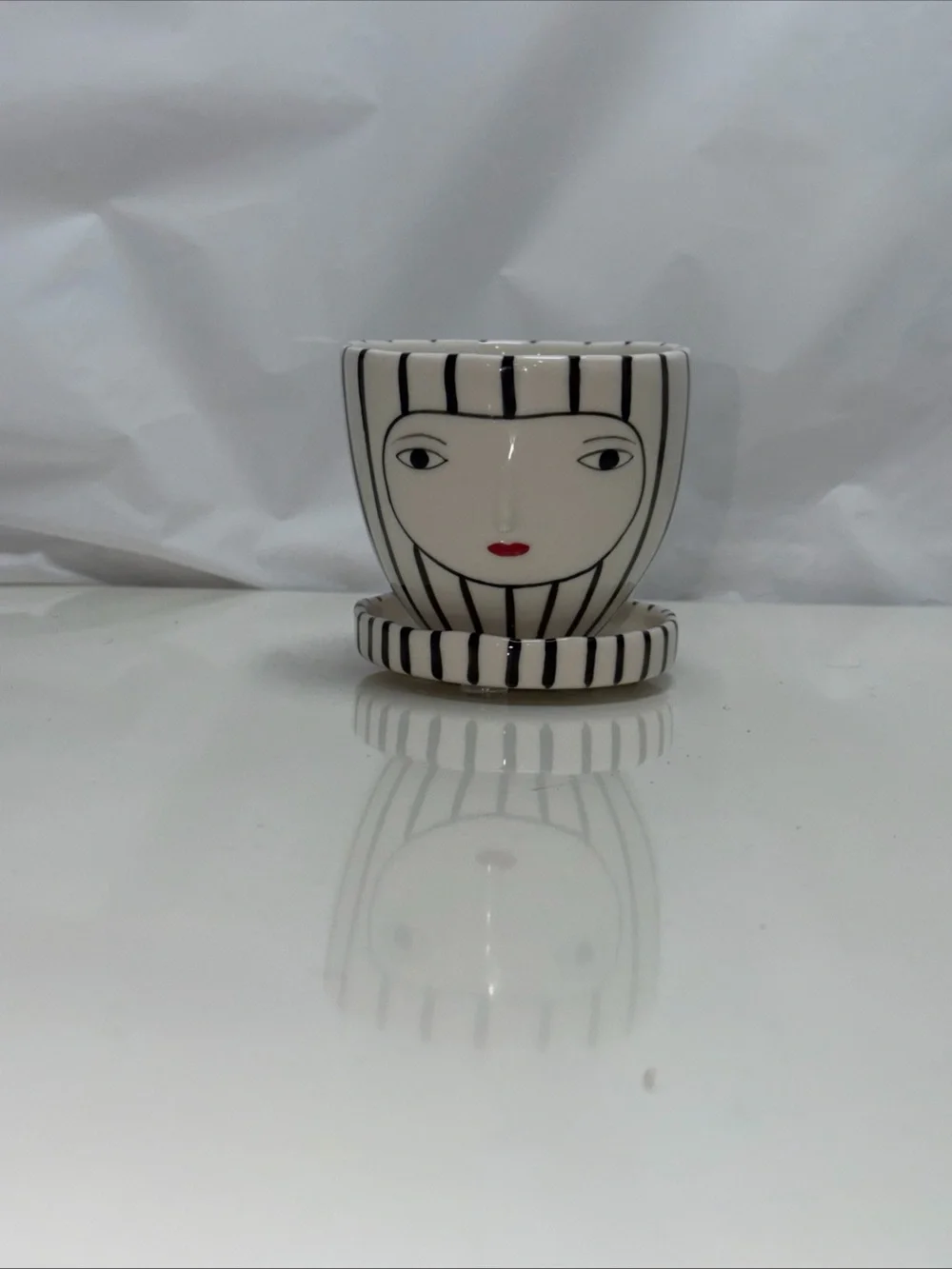 Anthropologie Kinska Ceramics 2 Piece Planter w/ Dish